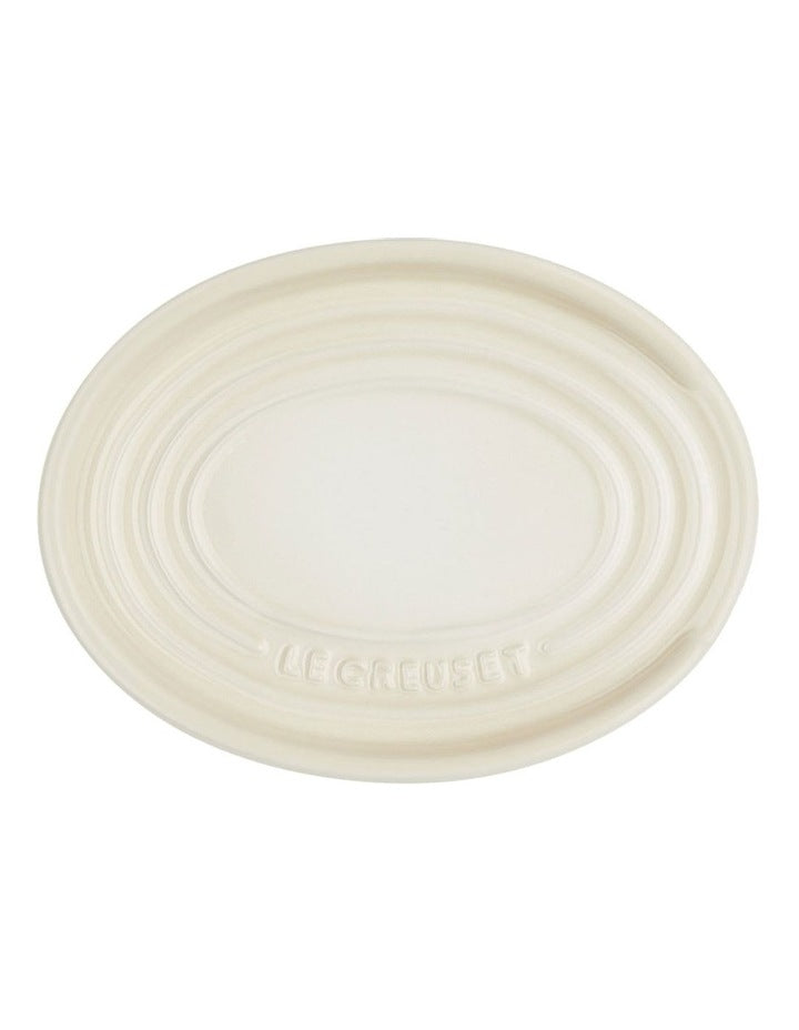 Oval Spoon Rest in Meringue