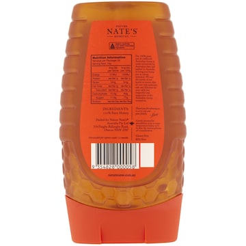 Nature Nate's 100% Pure Australian Raw & Unfiltered Honey 500g