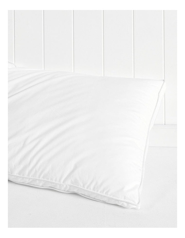 Goose Down and Feather Pillow in White