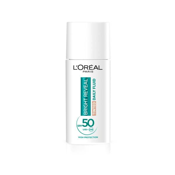 L'OREAL PARIS BRIGHT REVEAL TINTED SPF50 MEDIUM FLUID 50ML