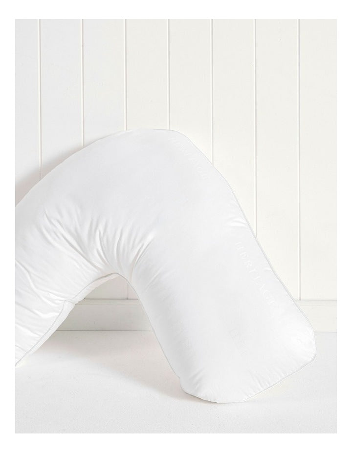 Curved Pillow in White
