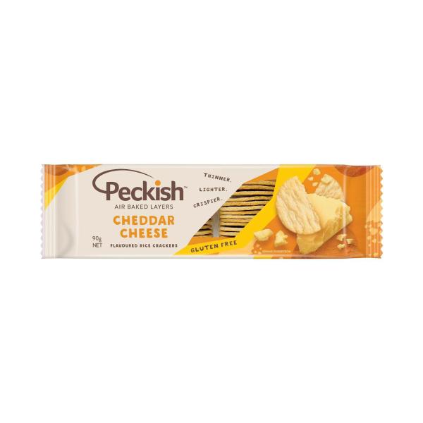 PECKISH RICE CRACKERS:CHEESE:.:90 GRAM