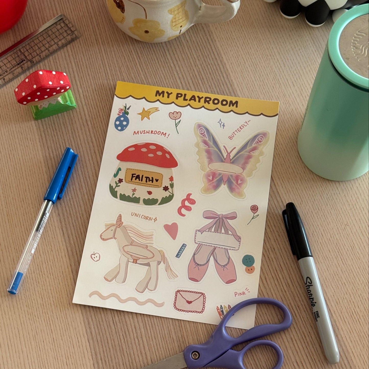 Limited Edition Enchanted Dreams Waterproof Decal Sticker Sheet