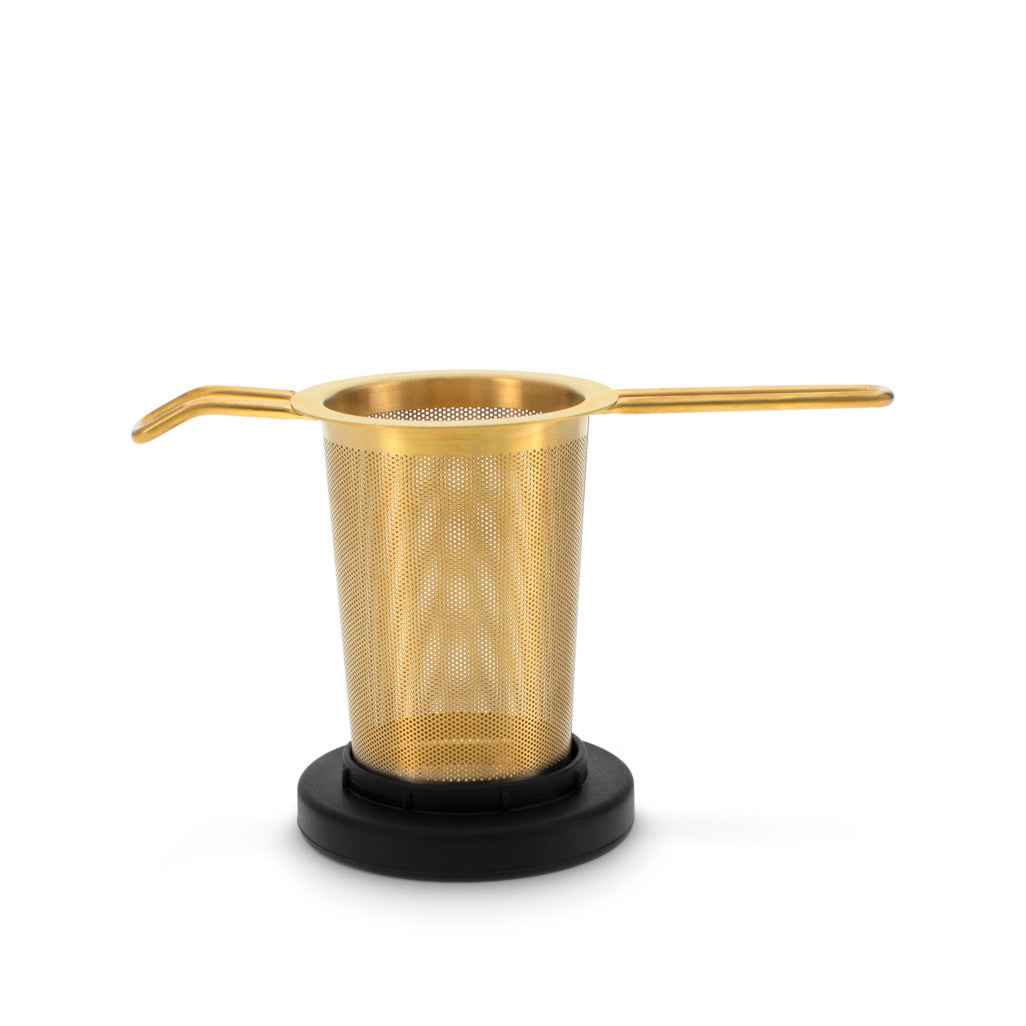 Basket Infuser Gold Matte Black Lid