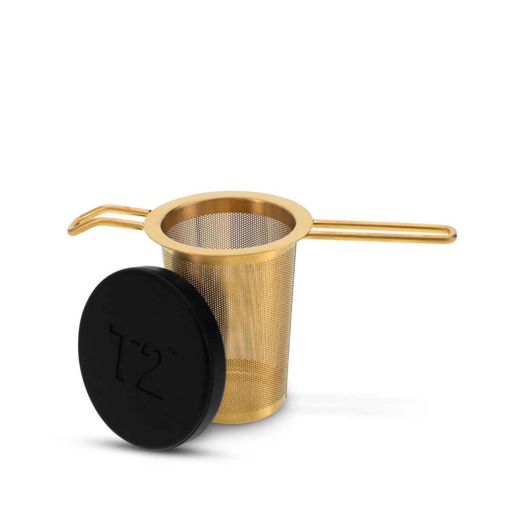 Basket Infuser Gold Matte Black Lid
