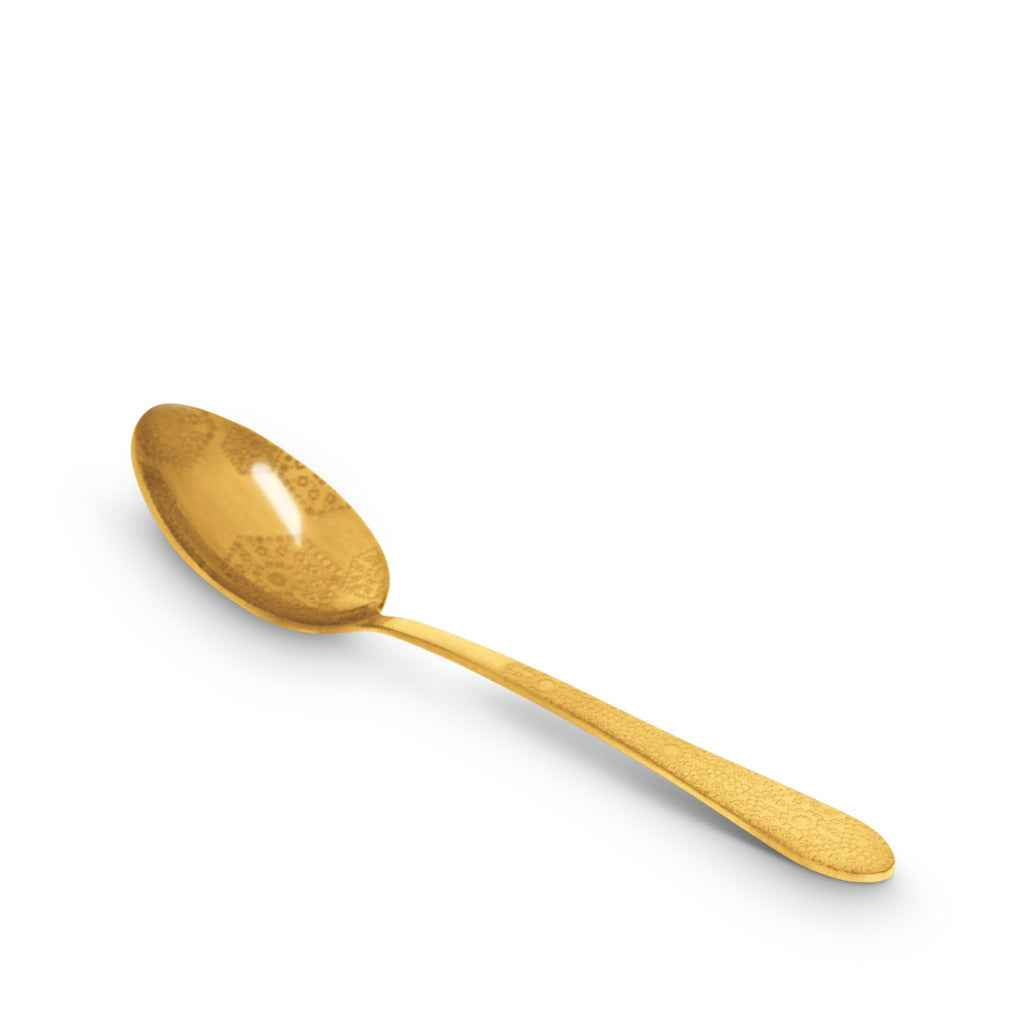 Moroccan Tealeidoscope Etched Gold Teaspoon