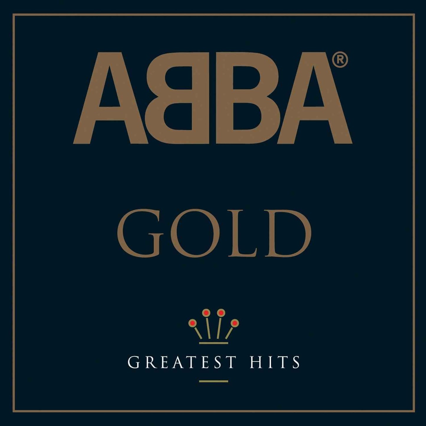 Crosley Record Storage Crate & Abba Gold - Double Vinyl Album Bundle