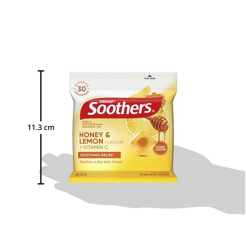 Soothers Honey & Lemon 3x10 Lozenge Multipack