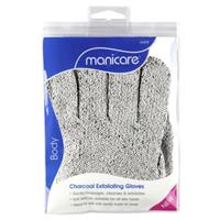 Manicare Body Exfoliating Gloves Charcoal 2 Pack 25508