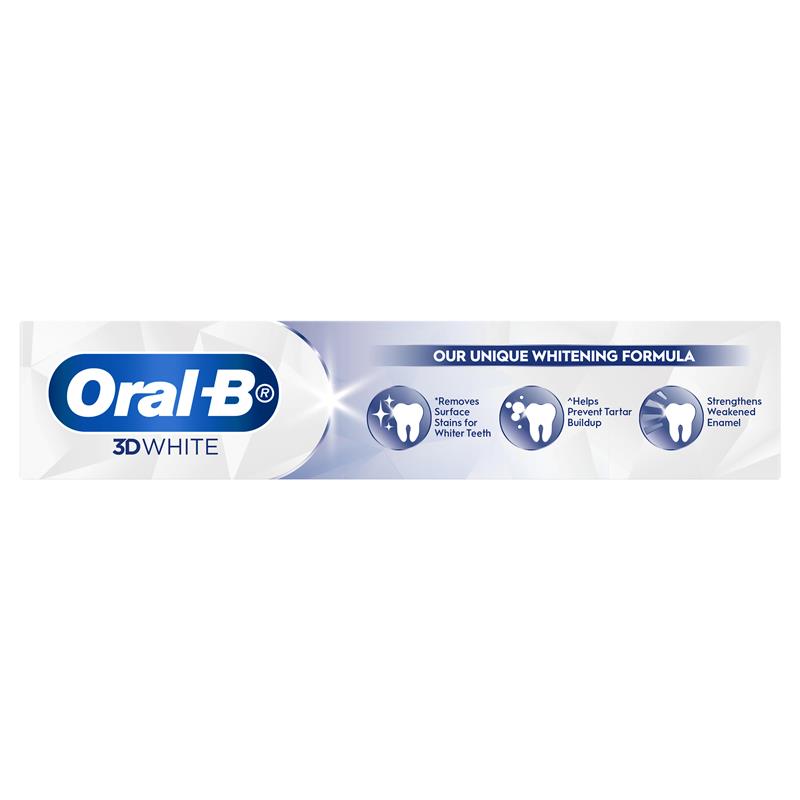 Oral B Toothpaste 3D White Strengthen Enamel 110g