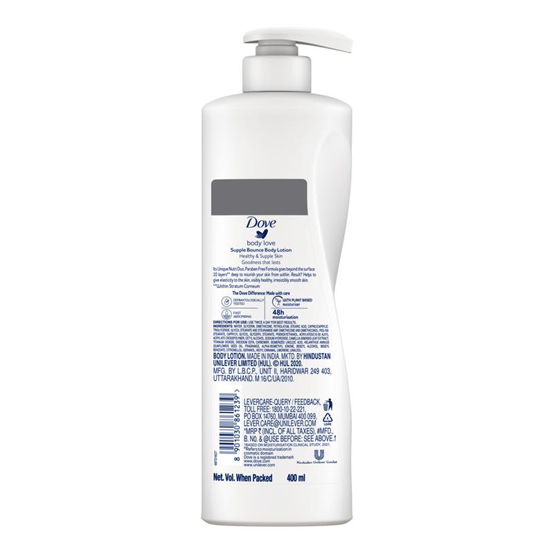 Dove Body Lotion Supple Bounce 400ml