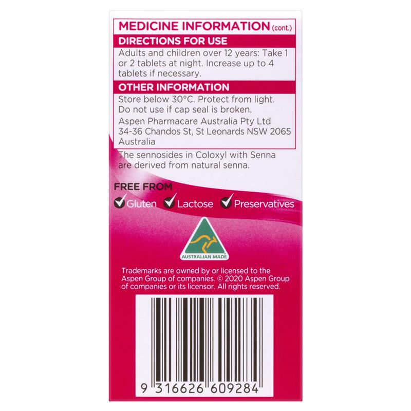 Coloxyl With Senna Tablets 200 - GimmeNow