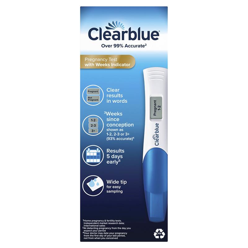 Clearblue Digital Pregnancy Test Weeks Indicator 2 Tests - GimmeNow