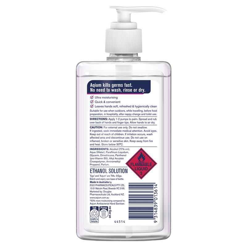 Aqium Antibacterial Hand Sanitiser Ultra 375Ml