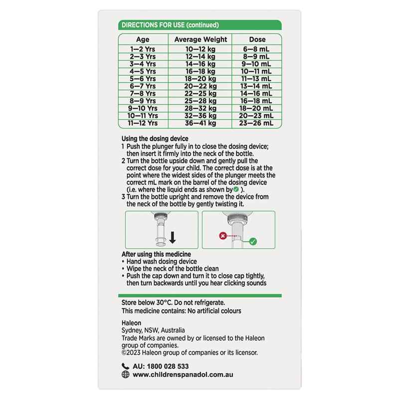 Panadol Children 1-5 Years Suspension Fever & Pain Relief Strawberry Flavour 200ml