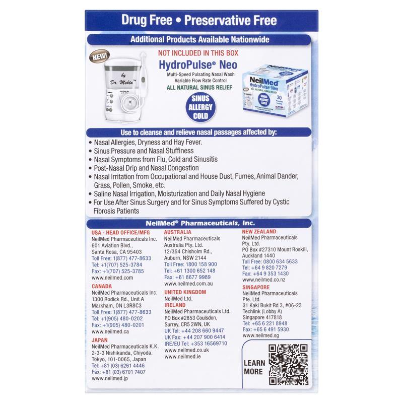 NeilMed Sinus Rinse Starter Kit 10 Sachets - GimmeNow