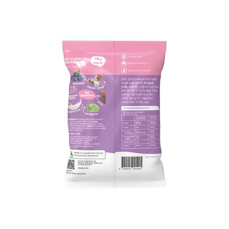 Oli6 A2 Goat Milk Protein Balls Berry Yoghurt 50g