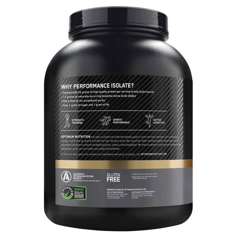Optimum Nutrition Isolate Chocolate Milkshake 2.28kg