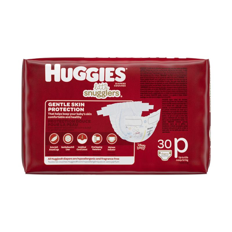 Huggies Little Snugglers Preemie Nappies 30 Pack
