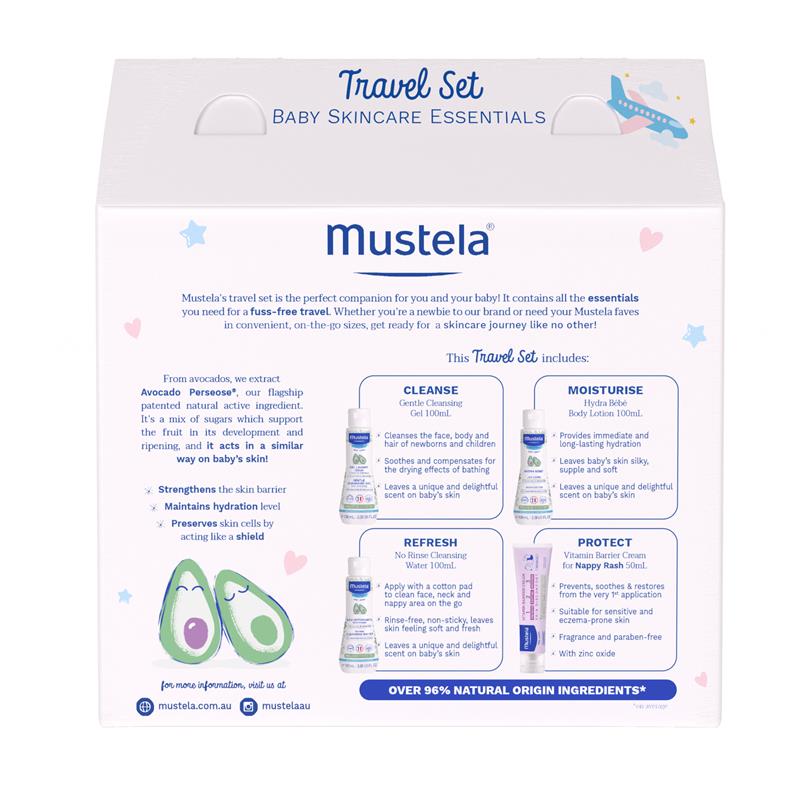 Mustela 4 Piece Travel Set