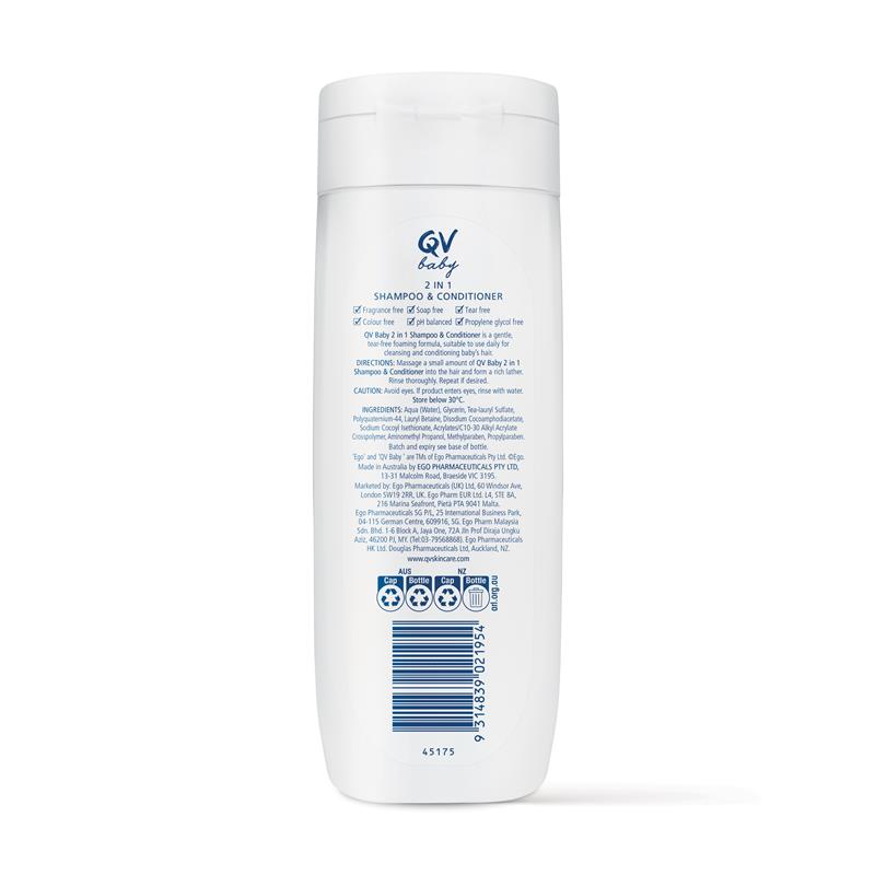 Ego QV Baby 2in1 Shampoo & Conditioner 250g
