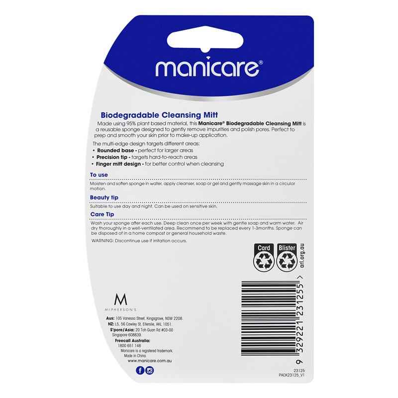 Manicare Biodegradable Cleansing Mitt