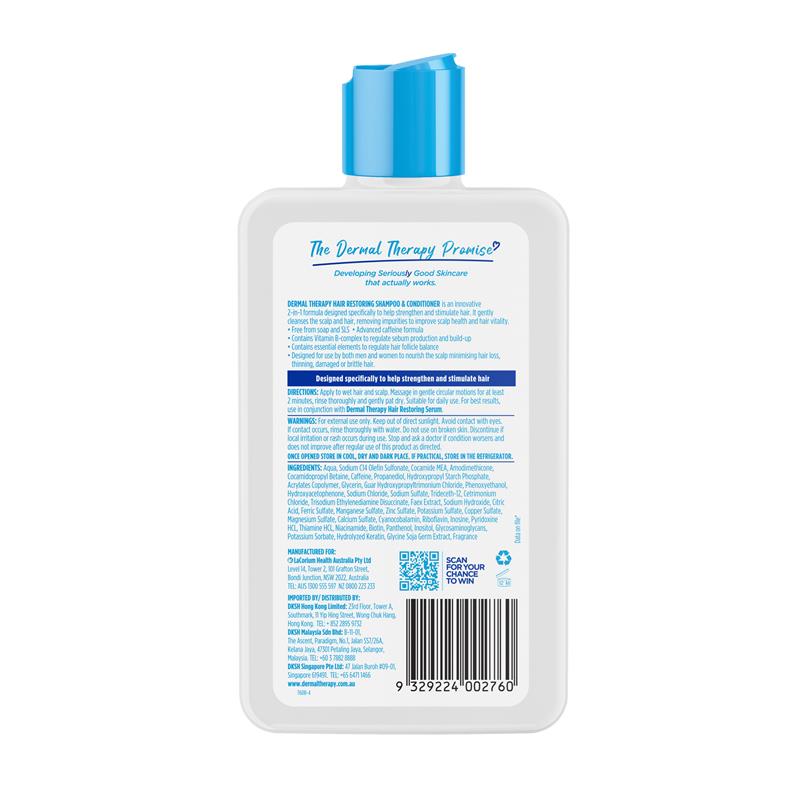 Dermal Therapy Hair Restoring Shampoo & Conditioner 210ml