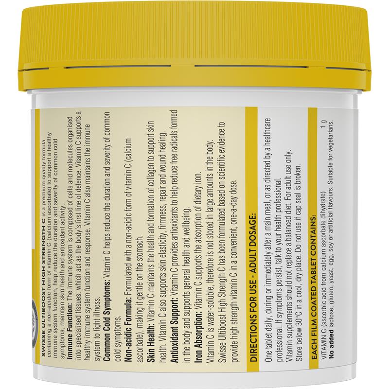 Swisse High Strength Vitamin C 1000mg 250 Tablets Exclusive Size - GimmeNow