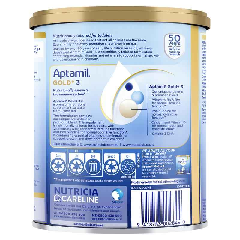 Aptamil Gold+ 3 Toddler Nutritional Supplement From 1 Year 900g