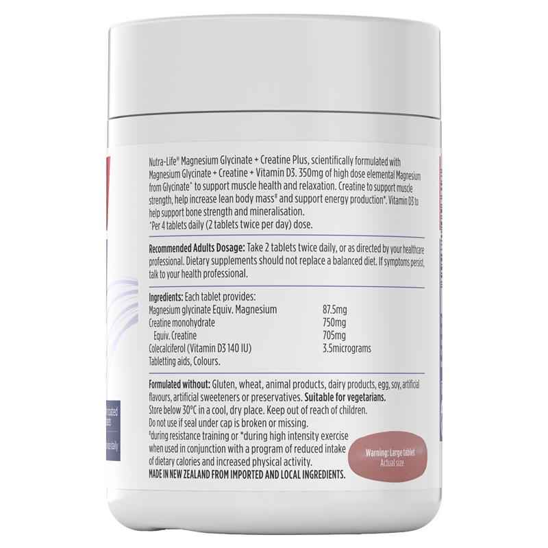 Nutra-Life Magnesium Glycinate + Creatine Plus 90 Tablets
