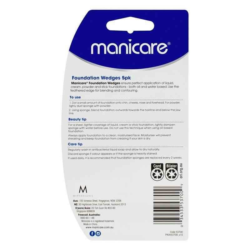 Manicare Foundation Wedges 5 Pack