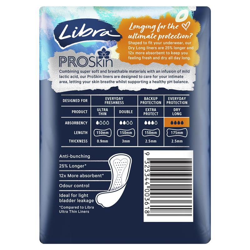 Libra Liner Dry Long 30 Pack