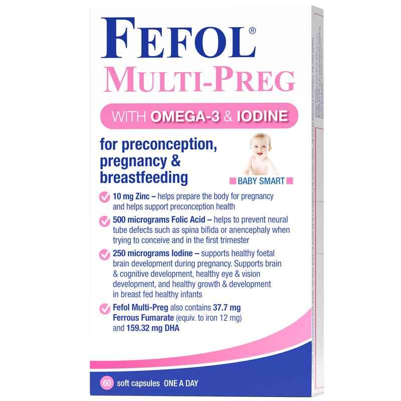 Fefol Multi Preg Liquid 60 Capsules