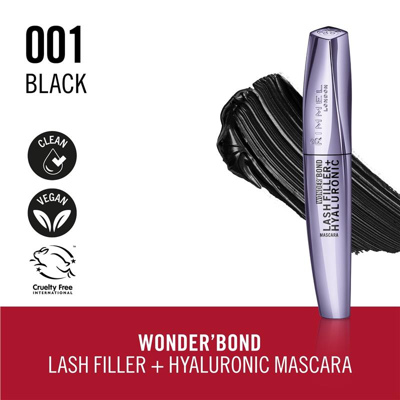Rimmel London Wonder Bond Lash Filler + Hyaluronic Mascara Black