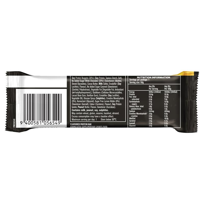 Musashi Protein Crisp + Creatine White Choc Lemon 60g