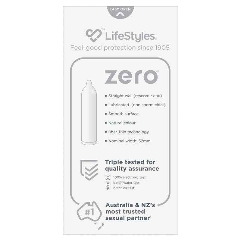 LifeStyles Zero Condoms 10 Pack