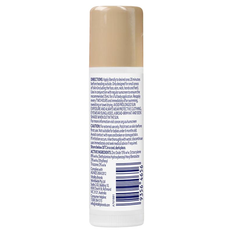Cancer Council SPF 50+ Sport Zinc Stick Tinted 12g