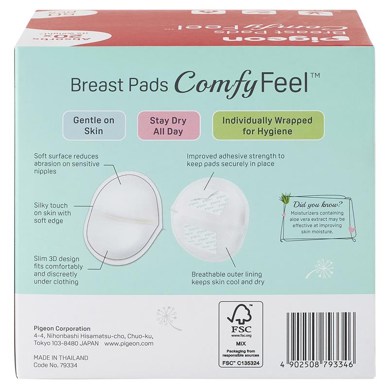 Pigeon Comfy Feel Breast Pads 50 Pieces - GimmeNow