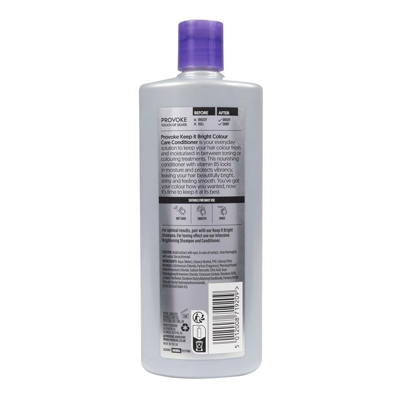 Provoke Touch of Silver Colour Care Conditioner 400ml