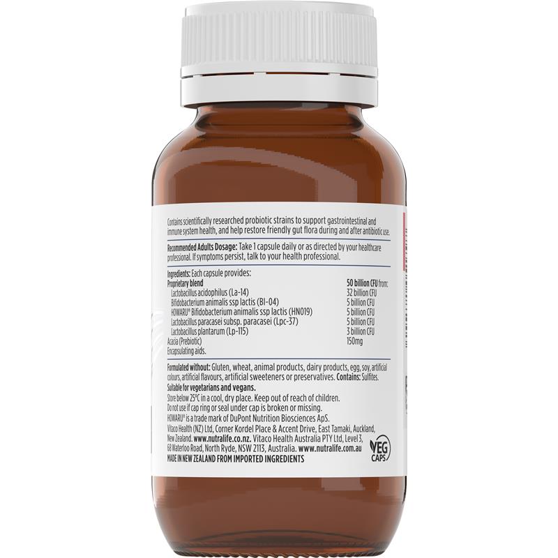 Nutra-Life Probiotica High Potency 60 Capsules Exclusive Size