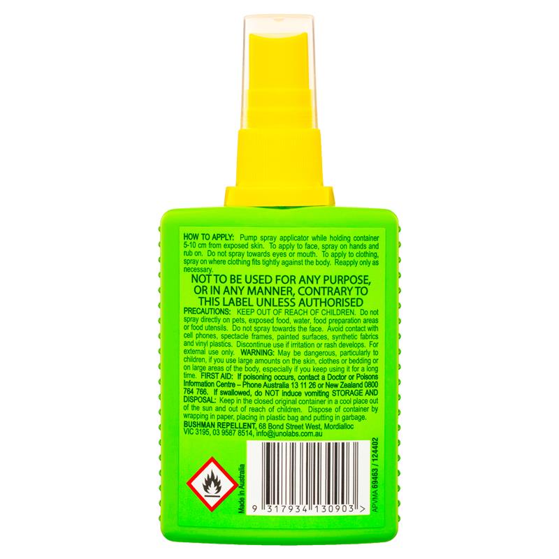 Bushman Plus UV Insect Repellent 100ml Pump Spray