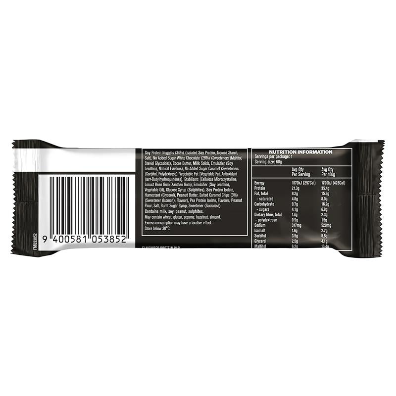 Musashi Protein Crisp Bar White Choc Salted Caramel 60g