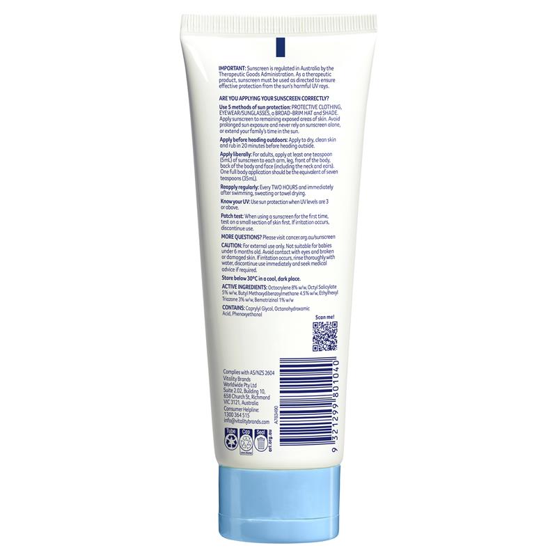Cancer Council SPF50 Sensitive Sunscreen 110ml (New Formula)