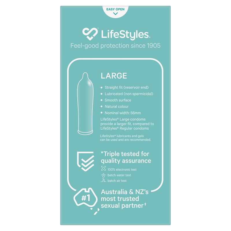 LifeStyles Condoms Large 10 Pack