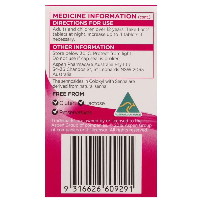 Coloxyl & Senna 30 Tablets - GimmeNow