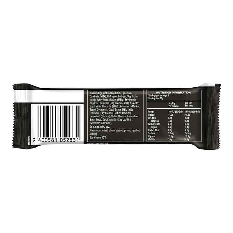 Musashi High Protein Bar Dark Chocolate Salted Caramel 90g