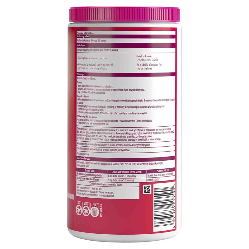 Metamucil Fibre Supplement Wild Berry Smooth 114 Doses - GimmeNow