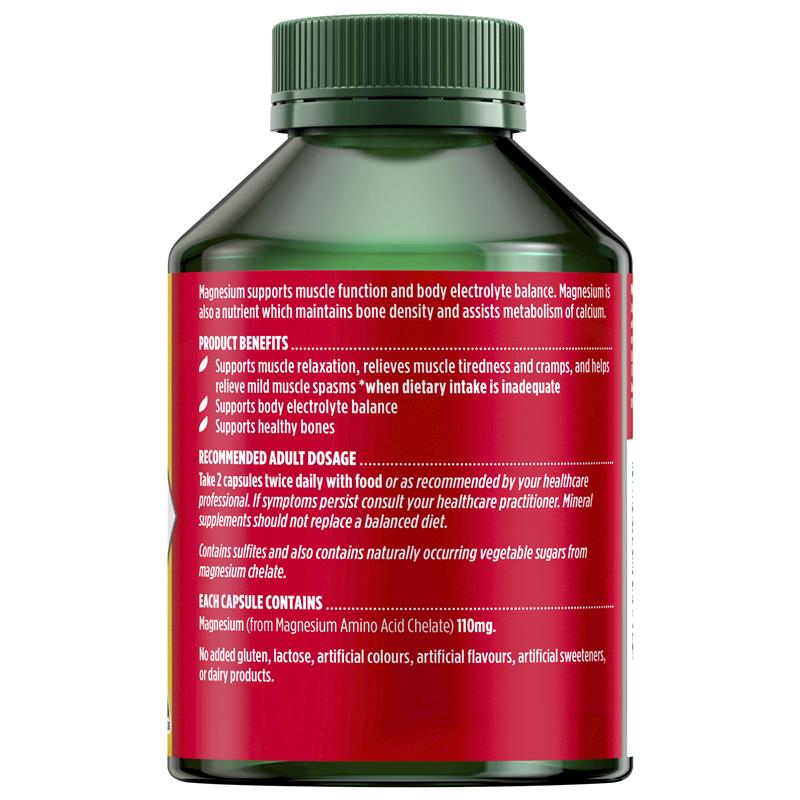 Nature's Own Magnesium Chelate 500Mg 250 Capsules Exclusive Size - GimmeNow