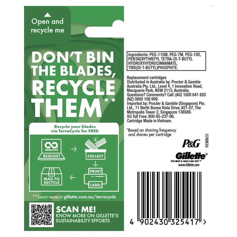 Gillette Mach 3 Sensitive 8 Pack - GimmeNow