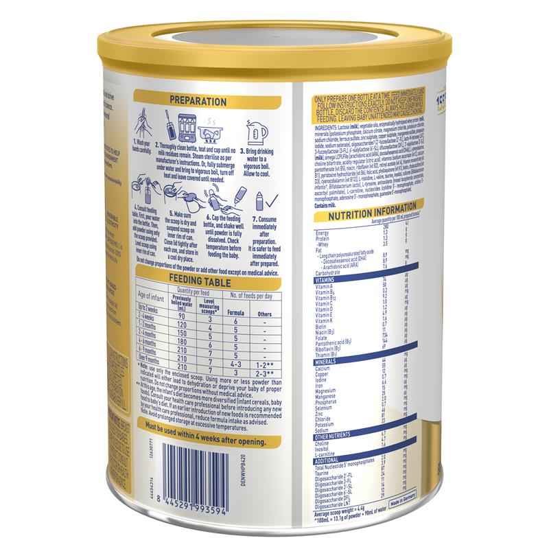 Nestle NAN SUPREMEpro 1 Premium Infant Formula for Newborns Suitable from Birth 800g